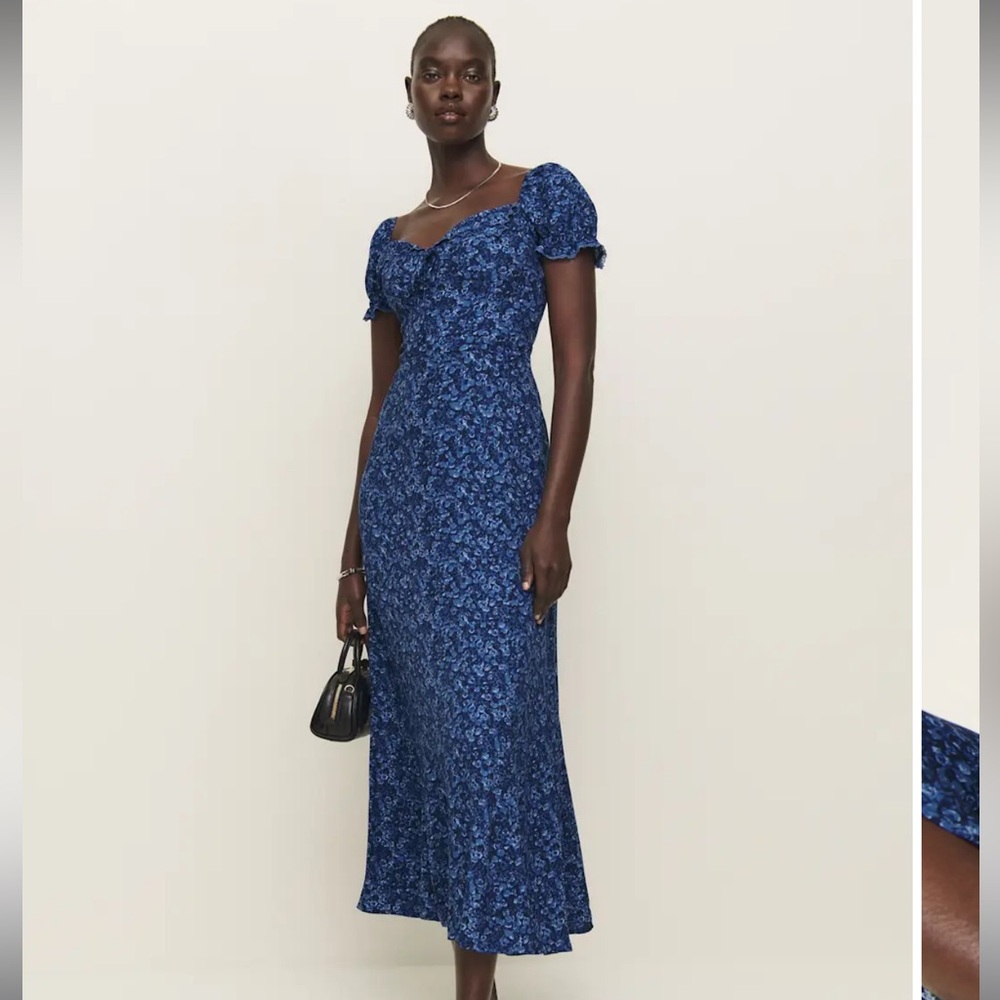 Reformation Shyla Dress Blue - Size 10